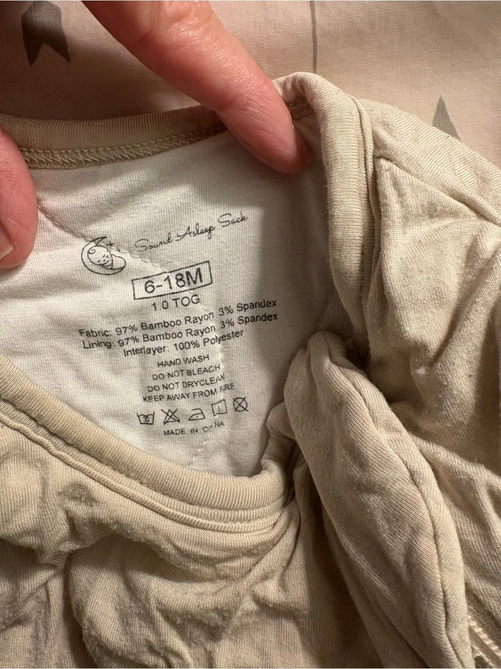 Sound asleep sack. Tog 1.0. 6-18 months
